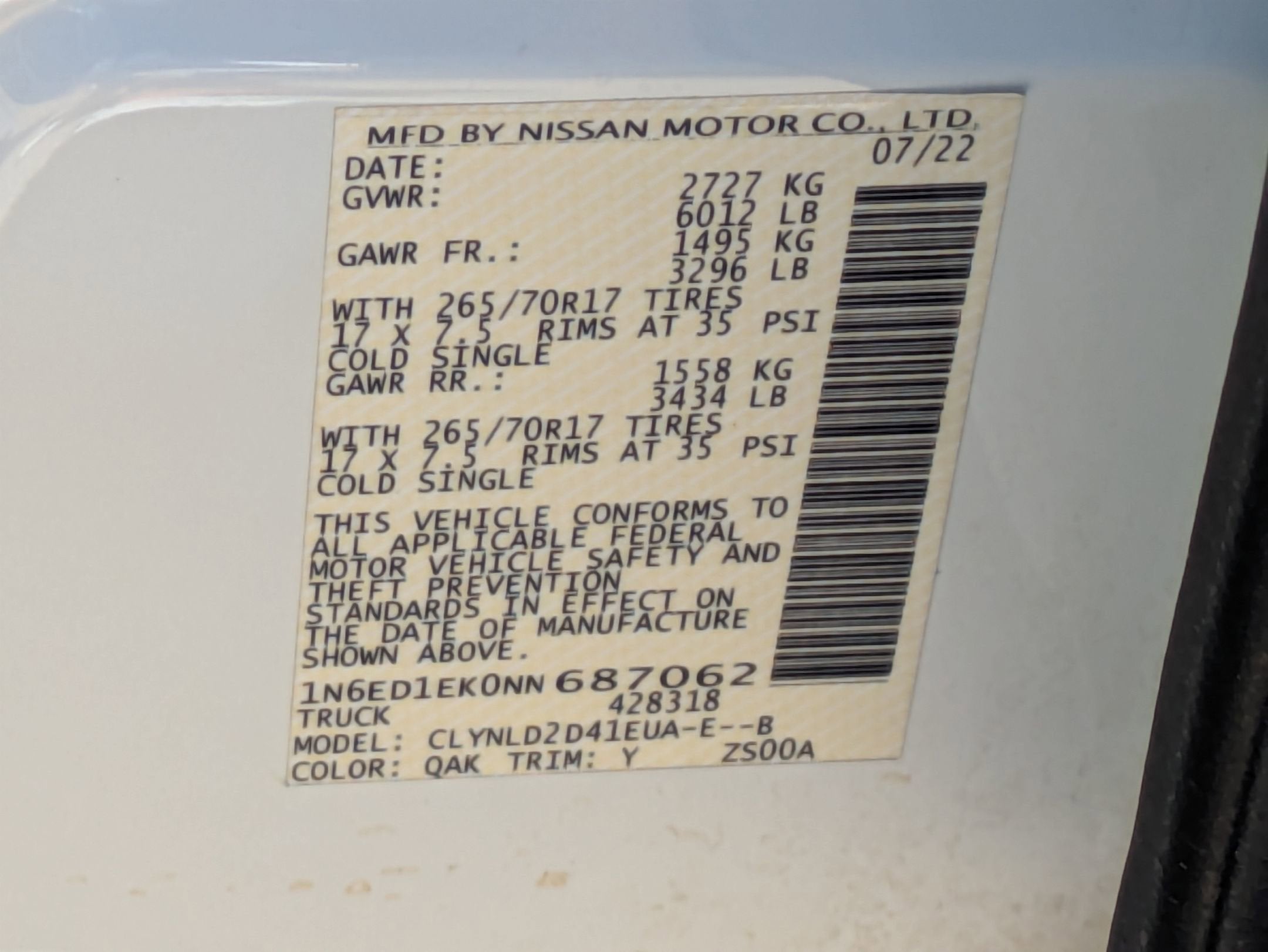 2022 Nissan Frontier PRO-4X