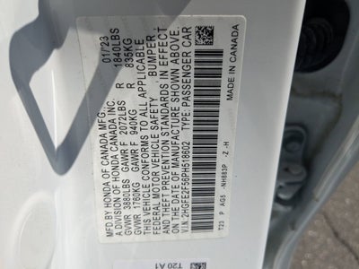 2023 Honda Civic Sedan Sport