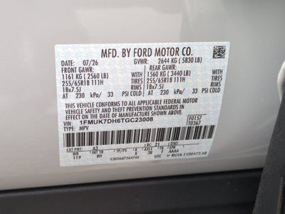 2026 Ford Explorer Active w/100A Pkg