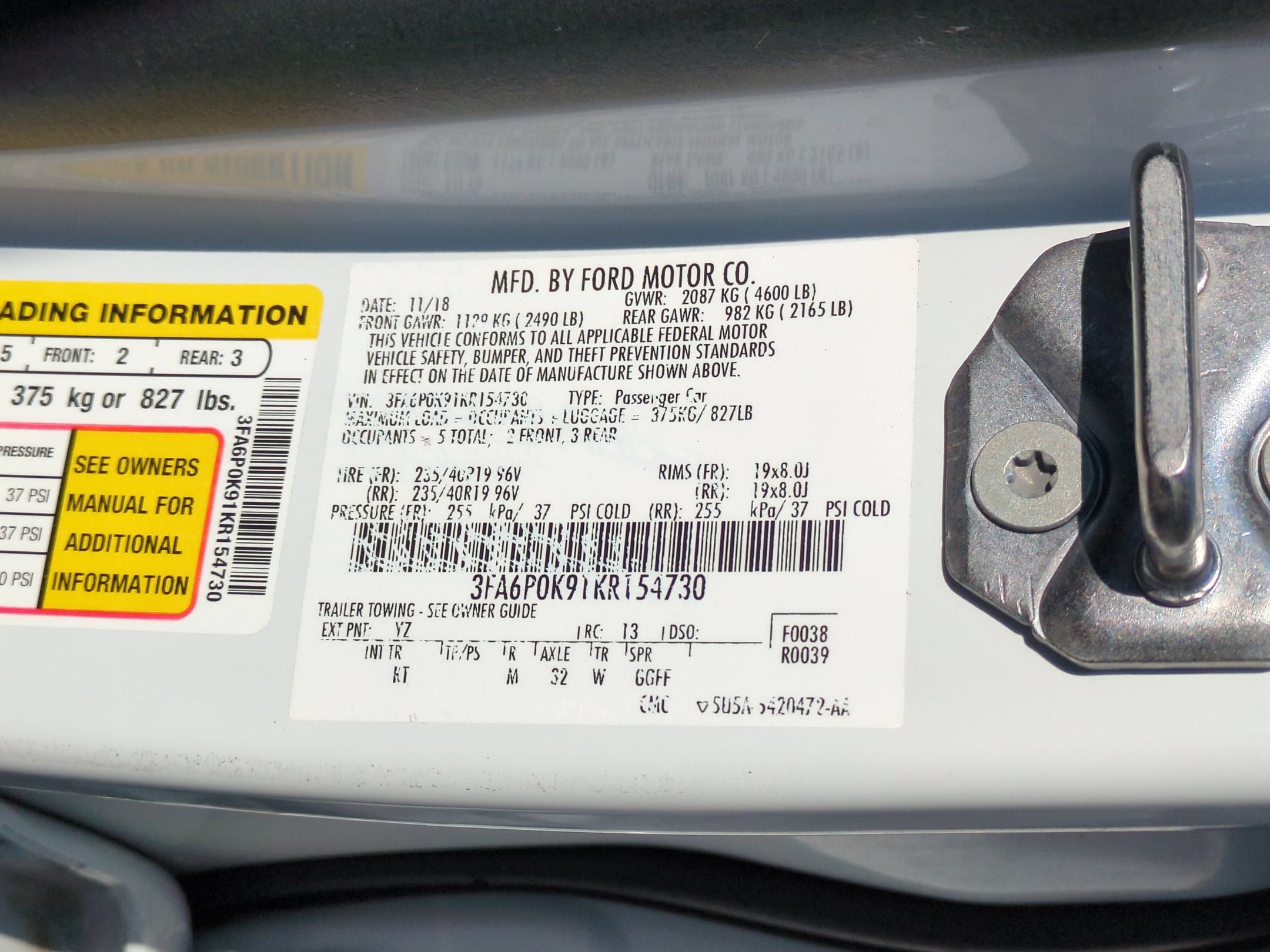 2019 Ford Fusion Titanium