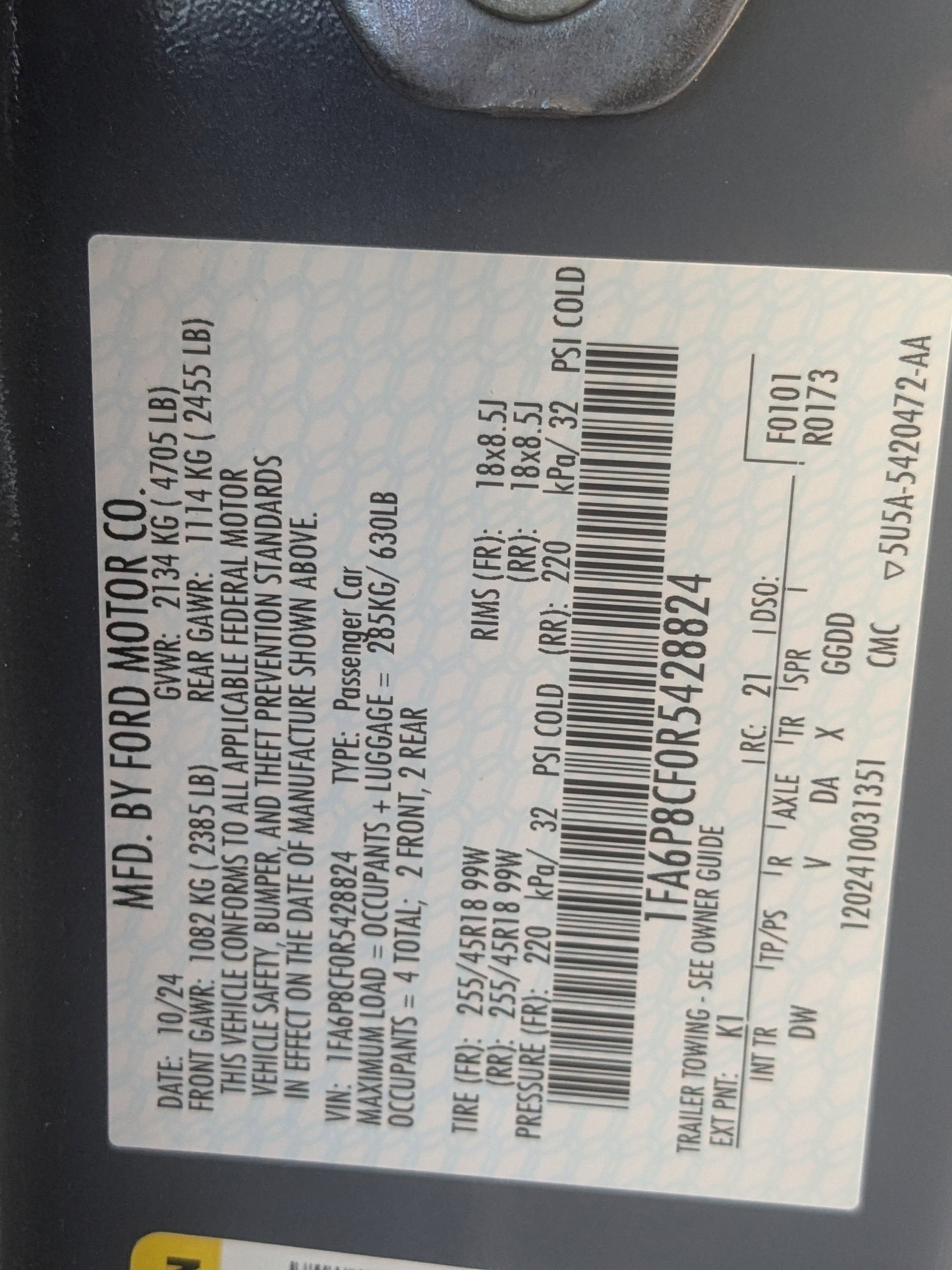 2024 Ford Mustang GT