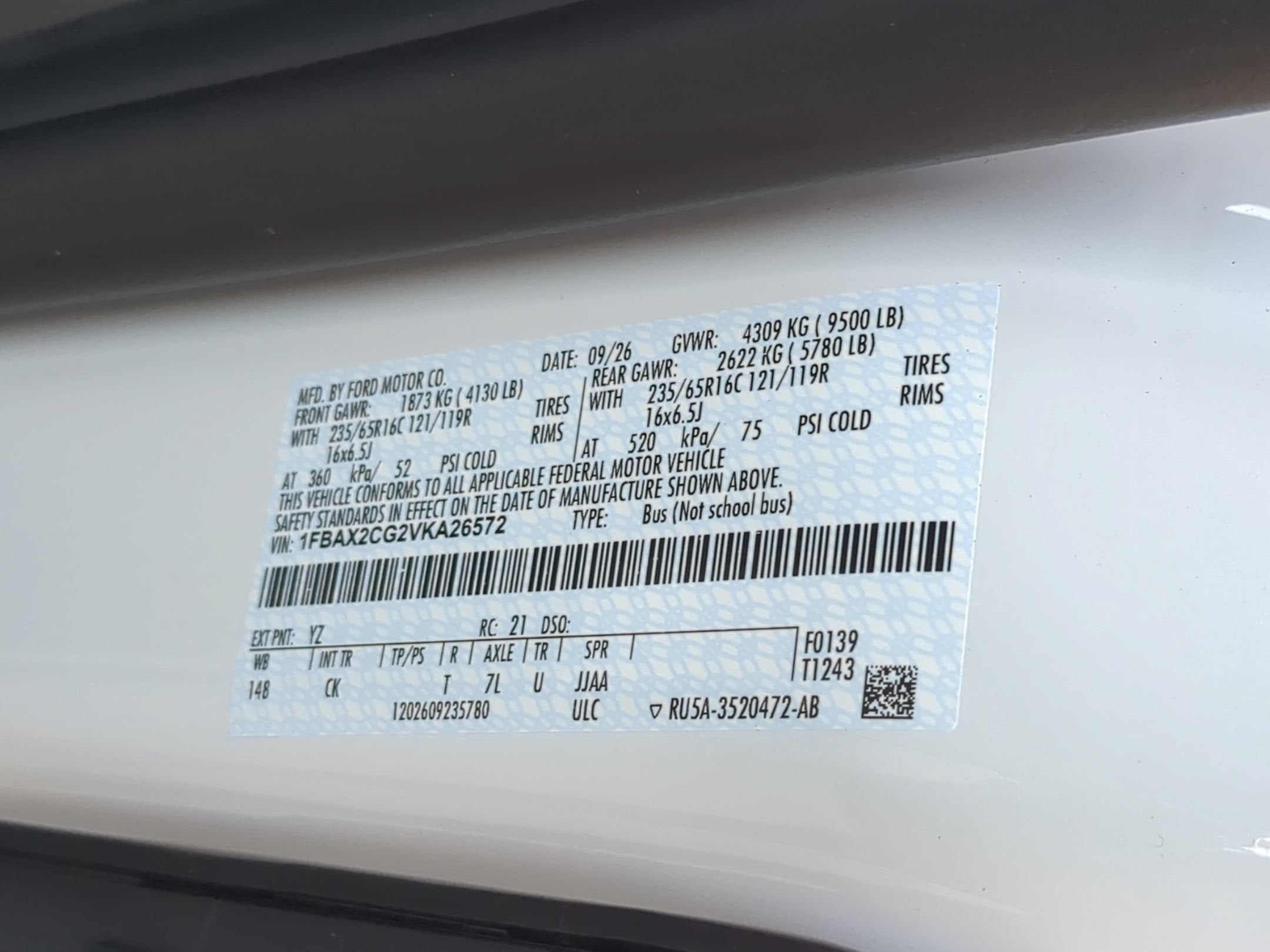 2027 Ford Transit Passenger Wagon XLT