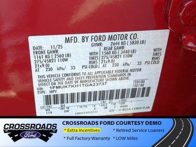 2026 Ford Explorer ST-Line - Crossroads Courtesy Demo