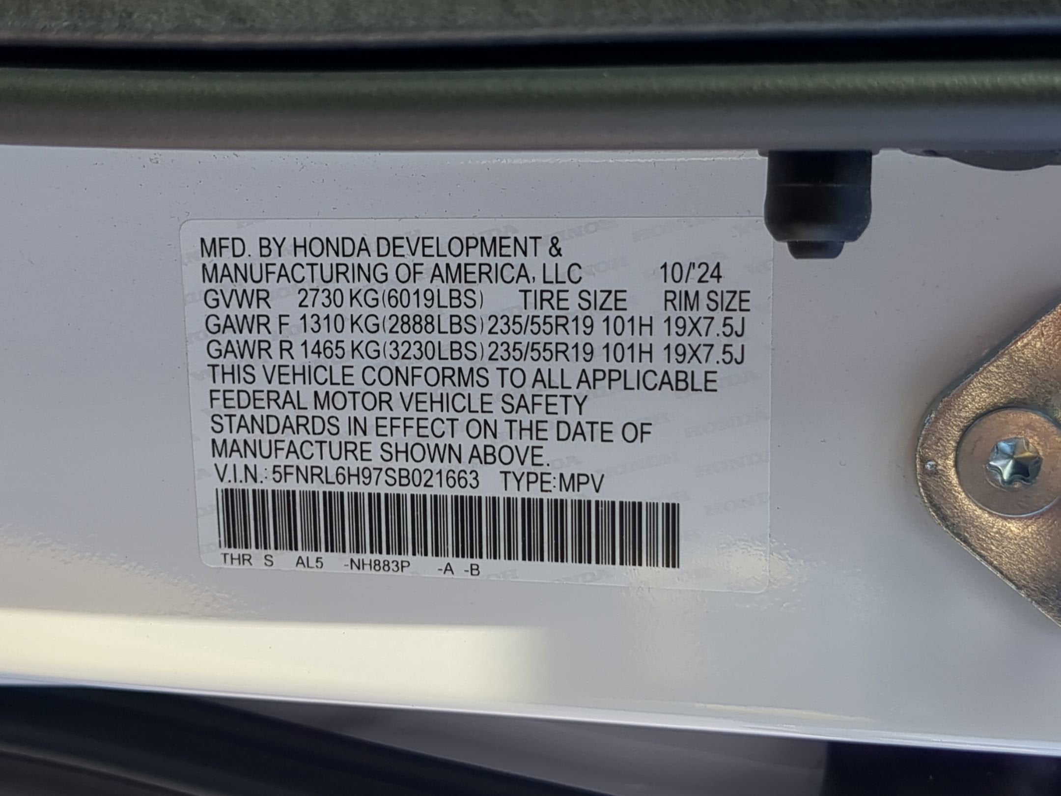 2025 Honda Odyssey Elite