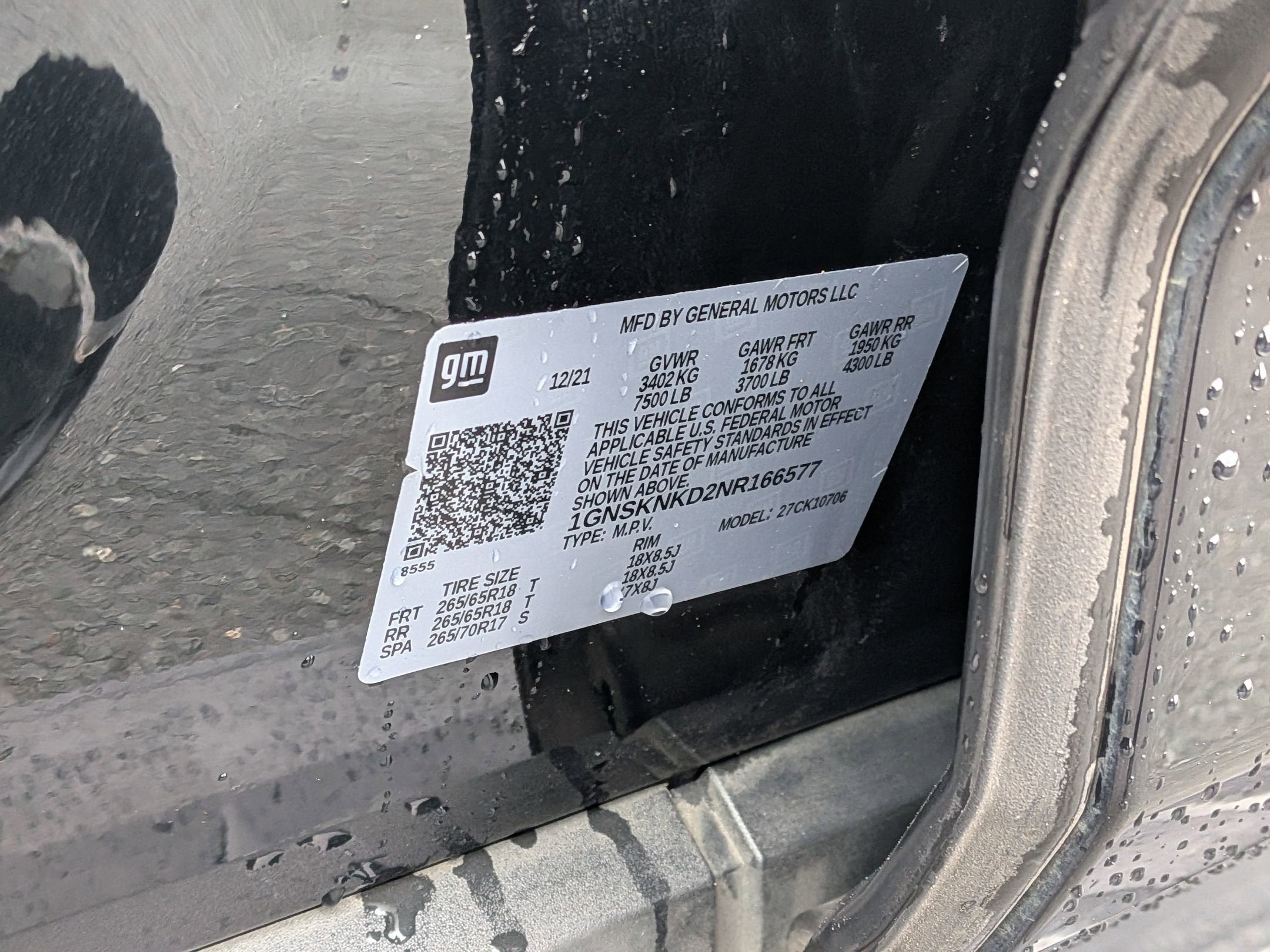 2022 Chevrolet Tahoe LT