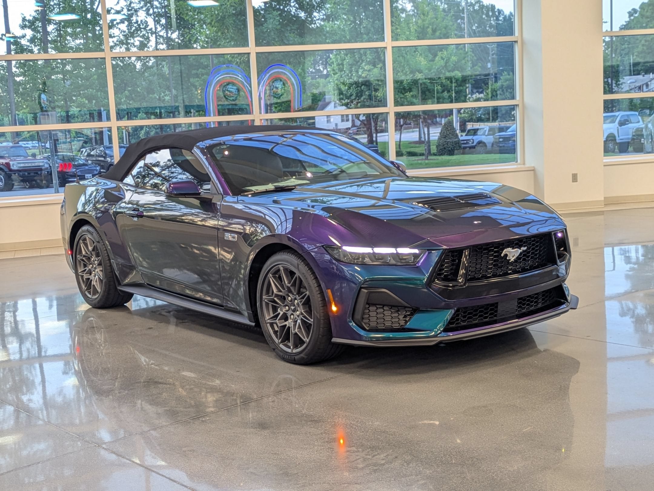 2025 Ford Mustang GT Premium Convertible Custom Mystichrome Paint