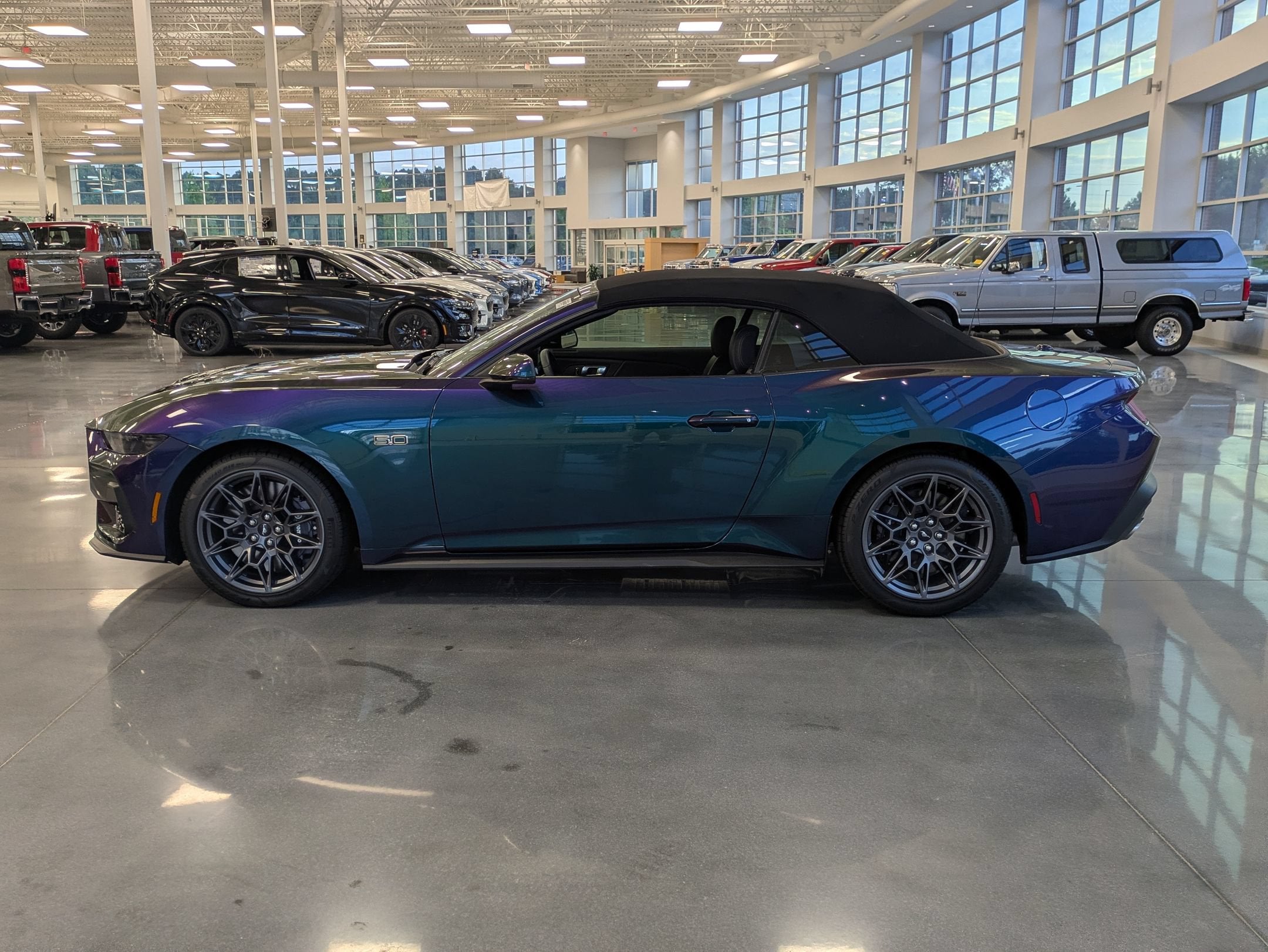 2025 Ford Mustang GT Premium Convertible Custom Mystichrome Paint