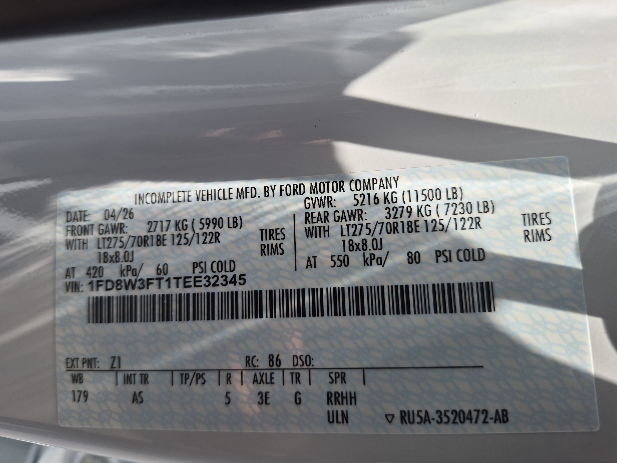 2026 Ford Super Duty F-350 SRW XL