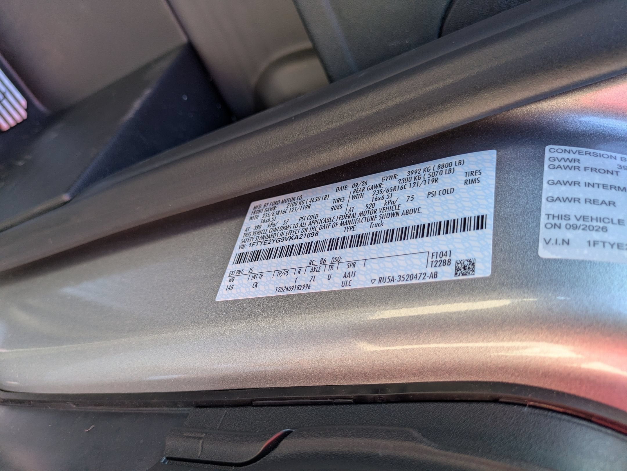 2027 Ford Transit Cargo Van Base