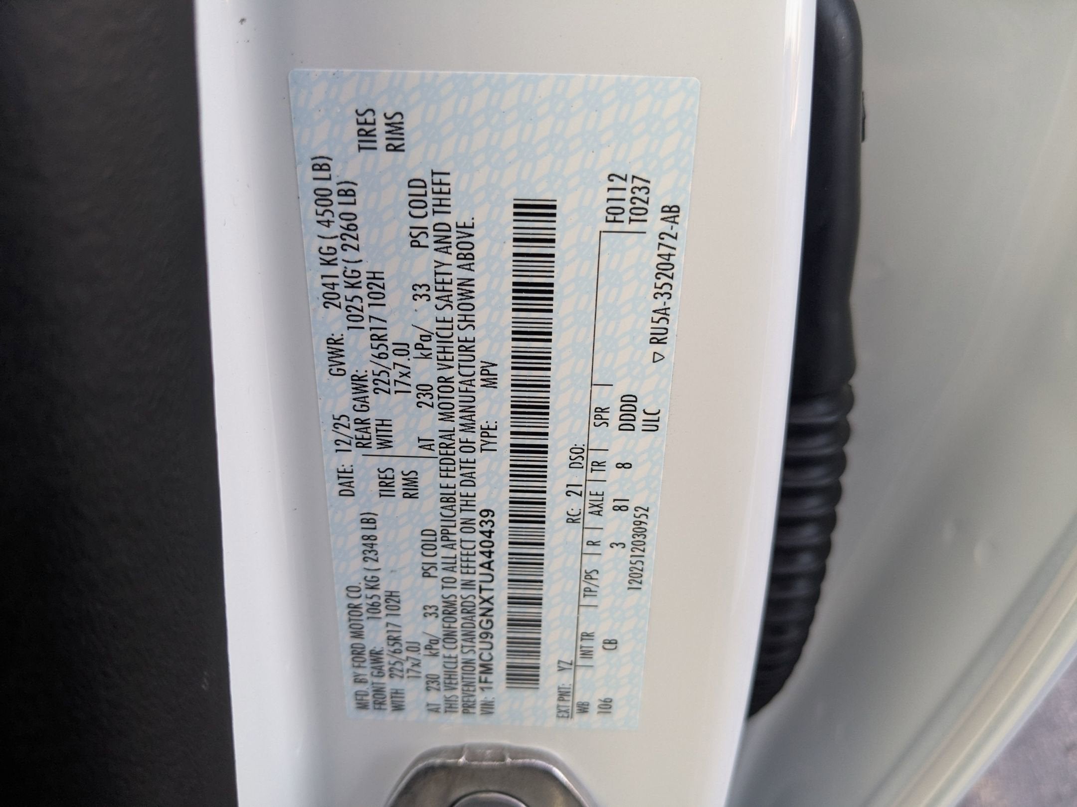 2026 Ford Escape Active