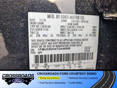 2026 Ford Explorer Active - Crossroads Courtesy Demo