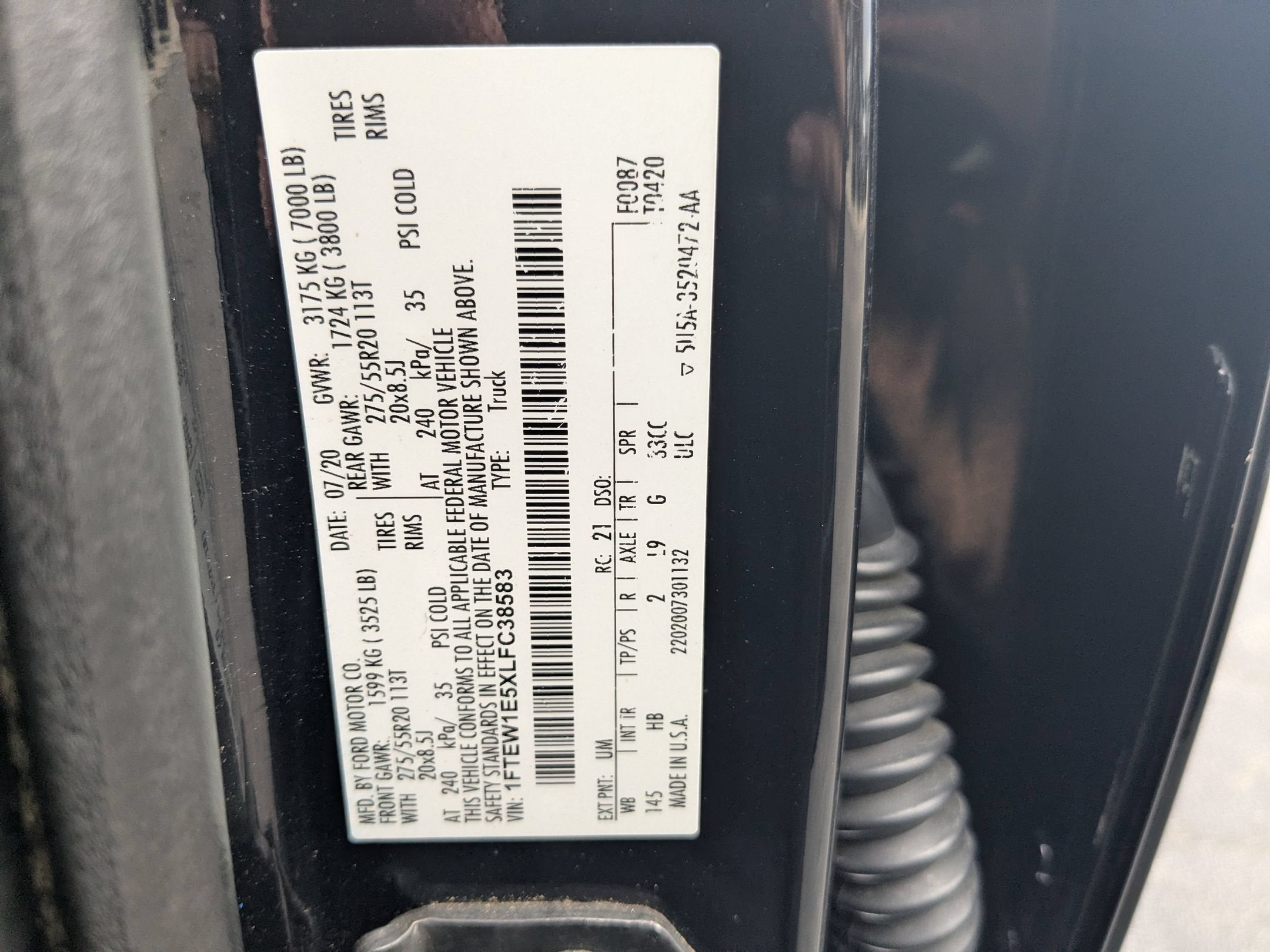 2020 Ford F-150 LARIAT