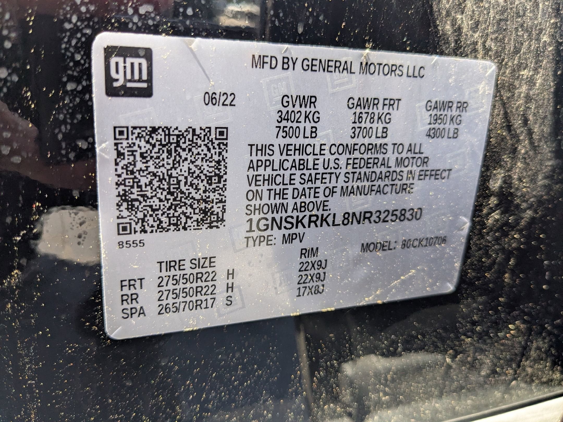 2022 Chevrolet Tahoe RST