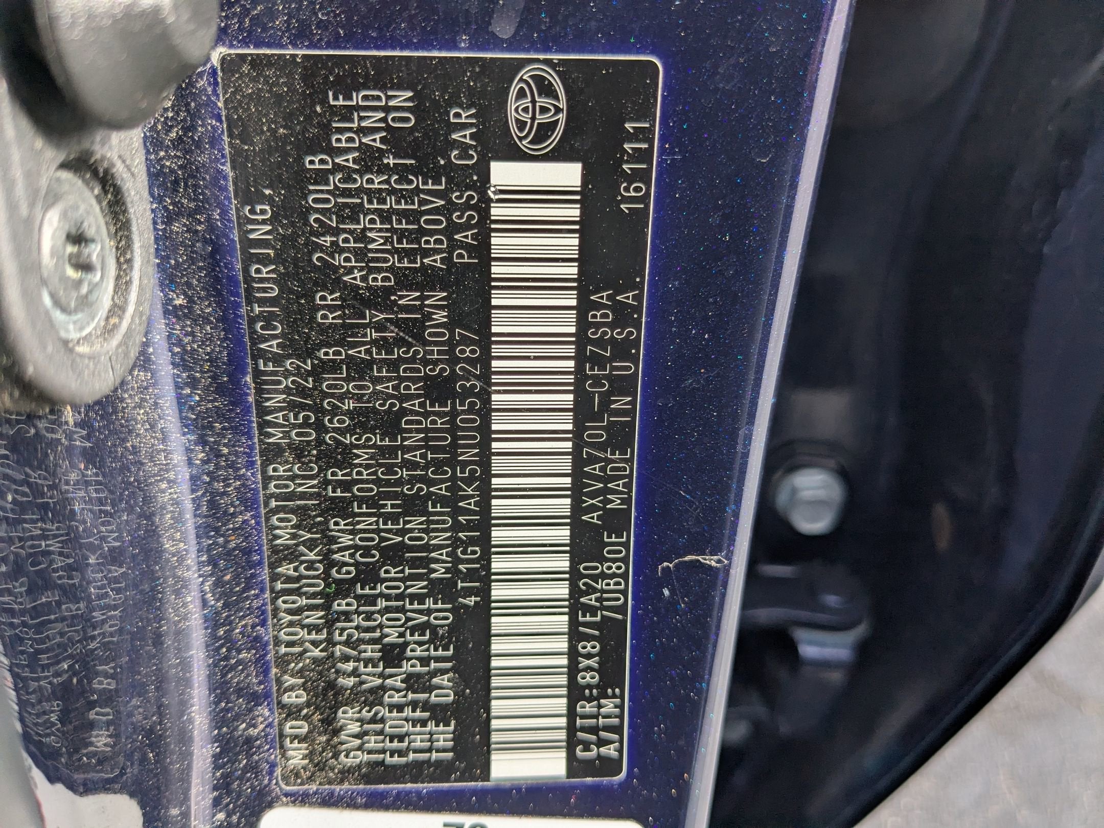 2022 Toyota Camry SE