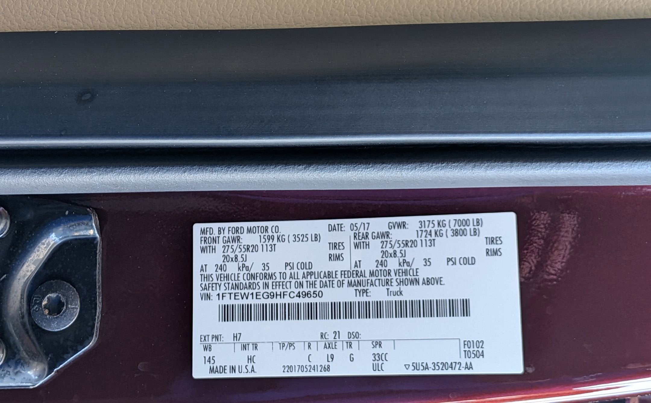 2017 Ford F-150 Lariat